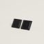 Formes Carre earrings, noir
