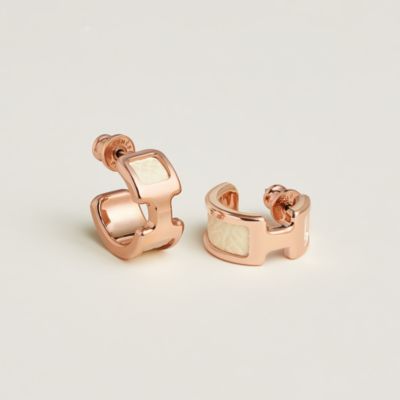 ピアス 《オランプ》 - ホワイト | Hermès - エルメス-公式サイト