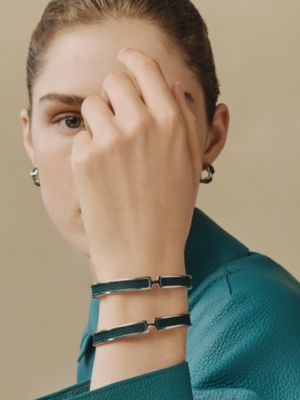レザーブレスレット 《オランプ》, イメージ: 着用例, worn, ビュー2の2