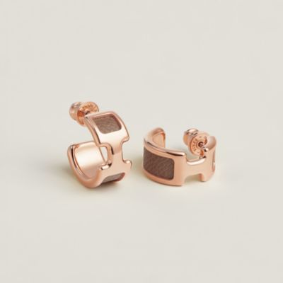 エルメス キューブタイプのピアス （カージュドアッシュH