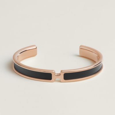 HERMES * プレーンストラップロゴ極細エナメルブレスレット UNI HERMES*プレーンストラップ ロゴ 極細エナメルブレスレット UNI
