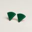 Formes Triangle earrings, vert émeraude