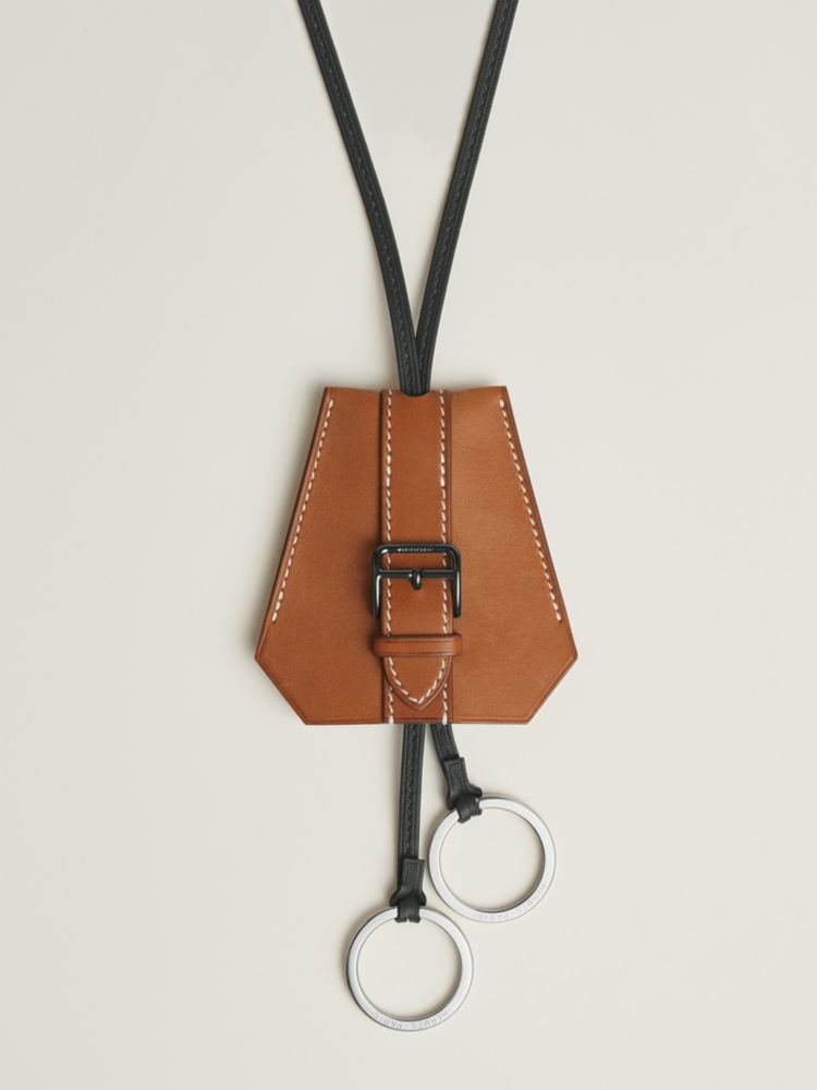 Clochette Buckle long necklace - Beige | Hermès USA