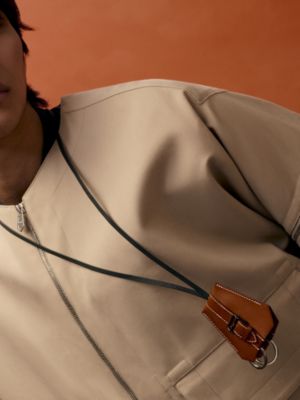 Clochette Buckle long necklace, View: Worn, worn, view 2 of 3