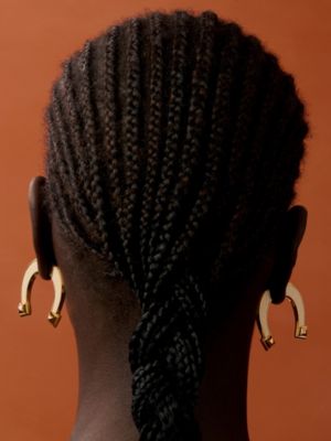 Jockette earrings, large model, View: Worn, worn, view 3 of 3