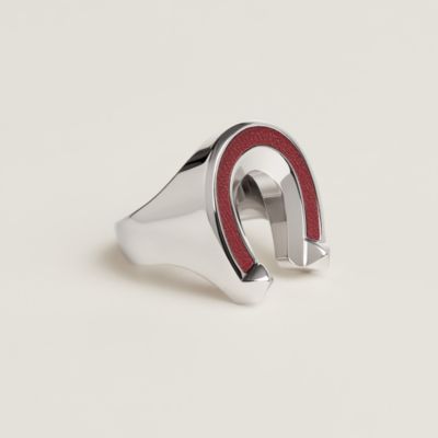 エナメルブレスレット ラージ 《鞍職人の詩的な目録》 - レッド