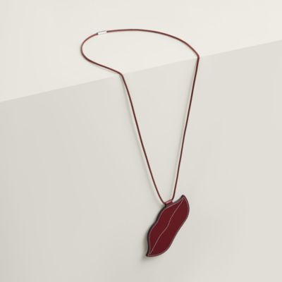 ❤お得なお品❤フィデリオヴィラージュネックレス レッドｘブラウン エルメス レッド - レディス, ファッションジュエリー, ネックレス