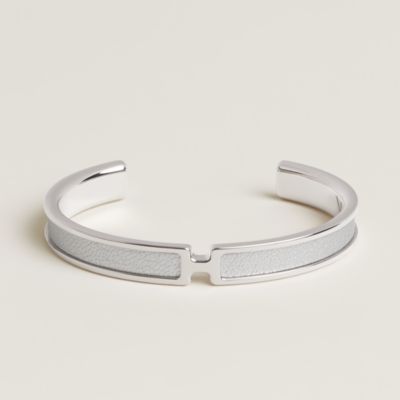 新品未使用HERMES LE BRACELET H ホワイト バングル Olympe bracelet | Hermès Singapore