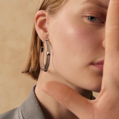 【HERMES】Fusion earrings, large model Athena earrings, large model | Hermès USA