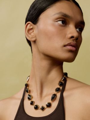 Joyaux de Cuir necklace, large model, View: Worn, worn, view 2 of 2