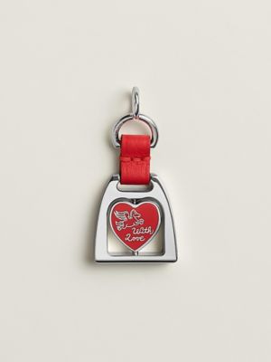 Les Curiosites Coeur Etrier pendant charm , View: front, front, view 3 of 8