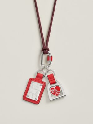 Les Curiosites Coeur Etrier pendant charm , View: front, front, view 7 of 8