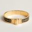 Grand Apparat hinged bracelet, orfèvre jaune or/noir