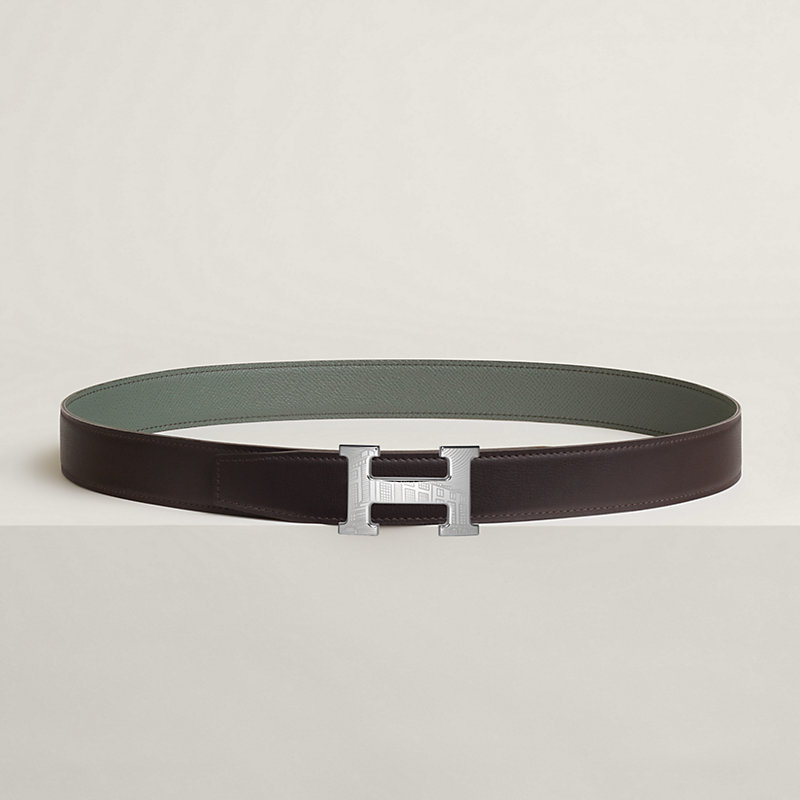 5382 Faubourg belt buckle & Reversible leather strap 32 mm