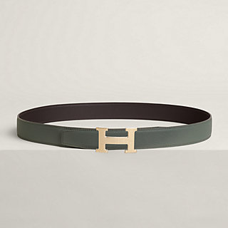 5382 Faubourg belt buckle & Reversible leather strap 32 mm