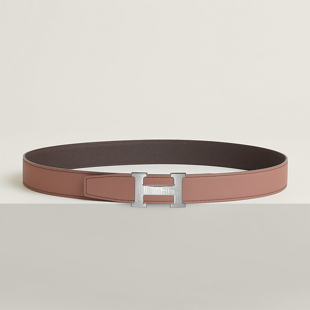 5382 Faubourg belt buckle & Reversible leather strap 32 mm