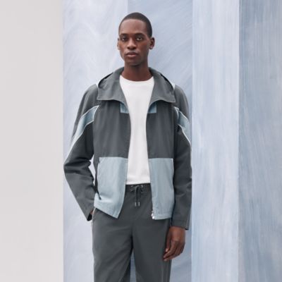 HERMES Capsule Sport　フード付きジャケット Sport capsule hooded jacket - Blue - 44 | Hermès Mainland China