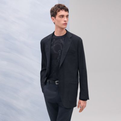 HERMES メンズ ジャケット 1着でカッコよく決まる】HERMES ストレートジップジャケット