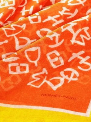 Calligraphie Equestre scarf 140, View: Detail, detail, view 3 of 3