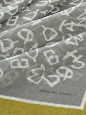 Calligraphie Equestre scarf 140, View: Detail, detail, view 3 of 3