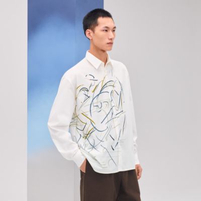 "Esquisse Au Galop" boxy fit shirt