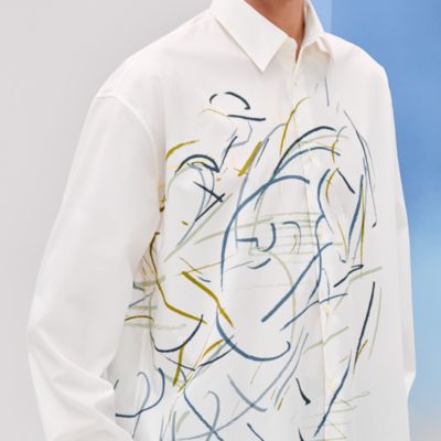 "Esquisse Au Galop" boxy fit shirt