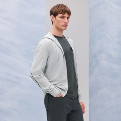 Sport capsule hooded jacket - Blue - 46 | Hermès Hong Kong SAR