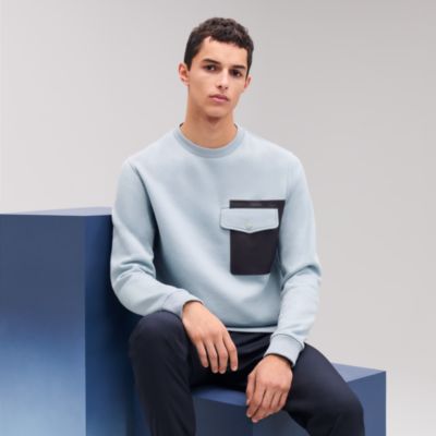 【おしゃれ】HERMES Empreintes sellier cuir スウェット Sweat col rond « empreintes sellier cuir » | Hermès France