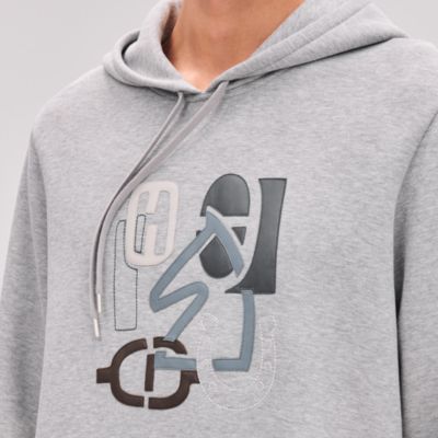 "H Puzzle" hooded sweater