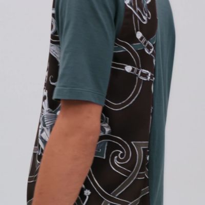 西*子様 エルメス　カットソー Hermès Blue Silk Western Print Shirt ○ Labellov ○ Buy and