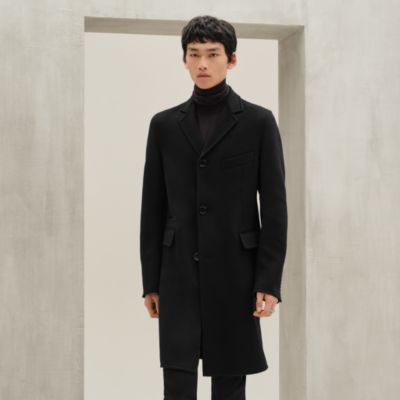 ジャケット・アウター HERMES Khaki Gray wool Stand collar Coat Hermès Jackets and Coats for Men | Hermès USA