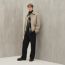 Blouson droit, désert