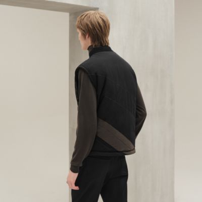 【最終値下げ】エルメス　HERMES リバプールコート HERMES(エルメス) リバプールナイロンコート ネイビー サイズ 48