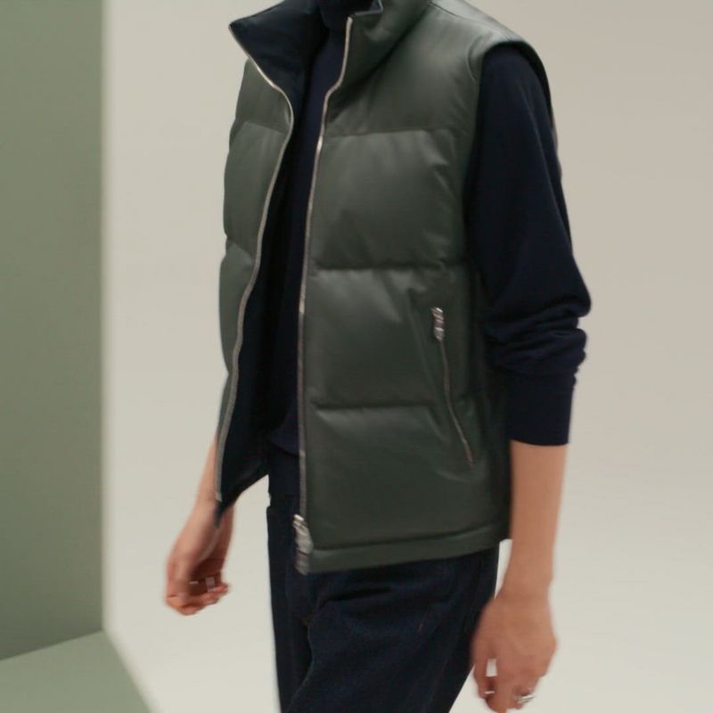 本日アイス❗️HERMES GILET SANSエルメス　ダウンベスト mens_down_vest.jpg
