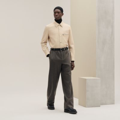 エルメス　プルオーバー　シャツジャケット　36 ヴィンテージ　チュニック エルメス プルオーバー シャツジャケット 36 ヴィンテージ チュニック