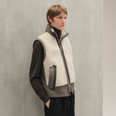 本日アイス❗️HERMES GILET SANSエルメス　ダウンベスト 大人気】HERMES Gilet matelasse sans manches ベスト (HERMES/ダウン