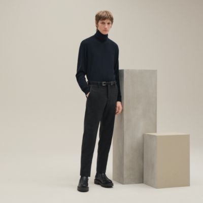 G652 M エルメス イタリア製 カジュアルパンツ ブラック メンズ G652 M エルメス イタリア製 カジュアルパンツ ブラック メンズ G652 M