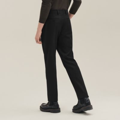 Hermes エルメス　ブラックレザーパンツ 565700H702_worn_3?size=3000,