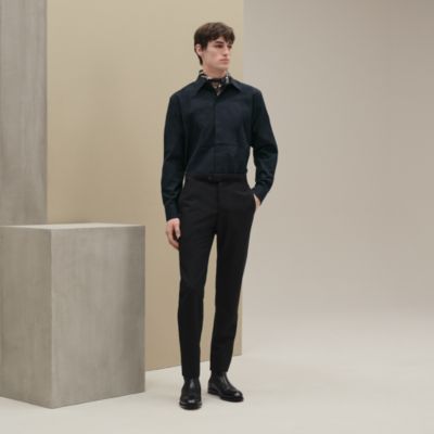 希少 HERMES button gimmick pants 46 HERMÈS Pajama Pants in Pink Cotton - GINZA XIAOMA | Hermès