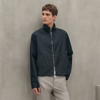 HERMES　TOPCOAT　giftset HERMES LIVERPOOL LAMBSKIN DETAILS Men's Toilovent Techinique