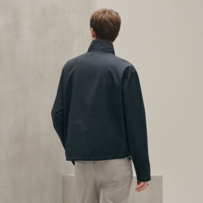 HERMES　TOPCOAT　giftset HERMES LIVERPOOL LAMBSKIN DETAILS Men's Toilovent Techinique