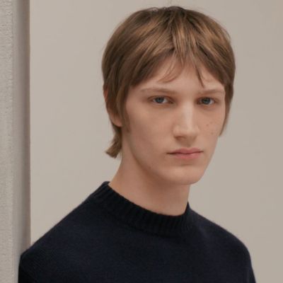 Suéter com gola redonda "Cheval tangram" em cashmere, Exibir: video, visualizar 2 de 6