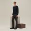 “Rayures & twist” 크루넥 스웨터, 마린, 재고 없음