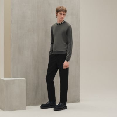 "Rayures & twist" crewneck sweater