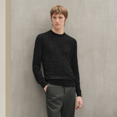 【美品⠀】エルメス☆ユニ・ブロデ・マフラー カシミヤマフラー 50×190 cm 《ユニ・ブロデ》 GM - ブルー