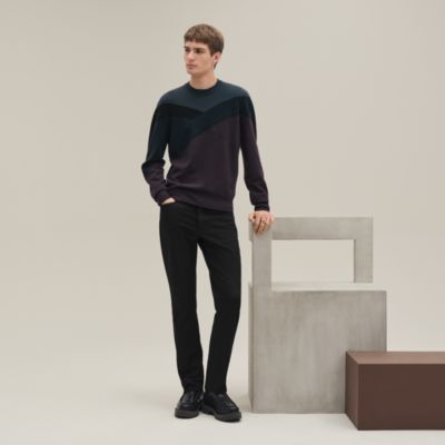 赤黒リボン柄 メンズ ベスト　エルメス　52 Italian Dead Stock Fabric】Prime-Over Raglan Sleeves