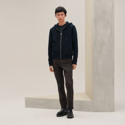 エルメス トラックパンツ ジャージ ウールパンツ HERMES 黒 ブラック