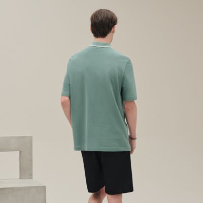 HERMES グリーン ポロシャツ M グリーン（緑）系 S HERMES(エルメス