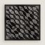 Merveilleuses Lanternes embroidered scarf 90, noir/blanc