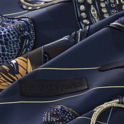 Tous en Selle embroidered scarf 90